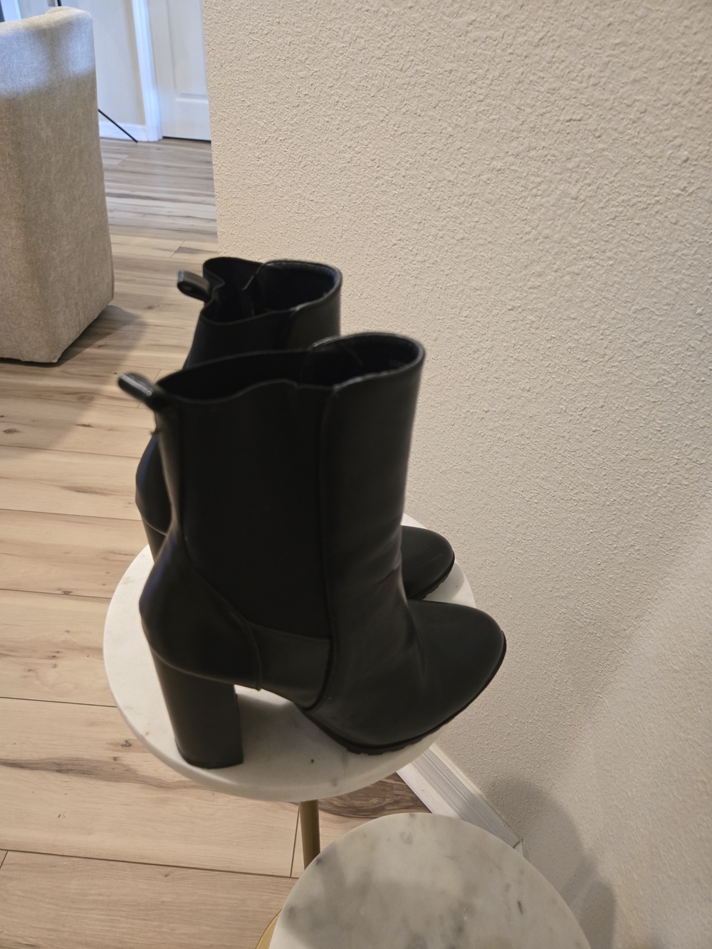 Forever 21 Black Block Heel Ankle Boots
